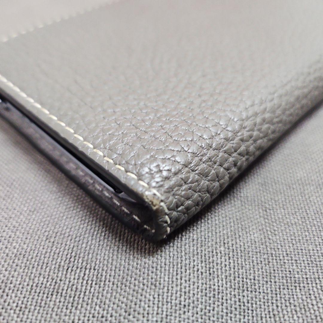 美品 BONAVENTURAボナベンチュラ iPhone用手帳型ケース グレー