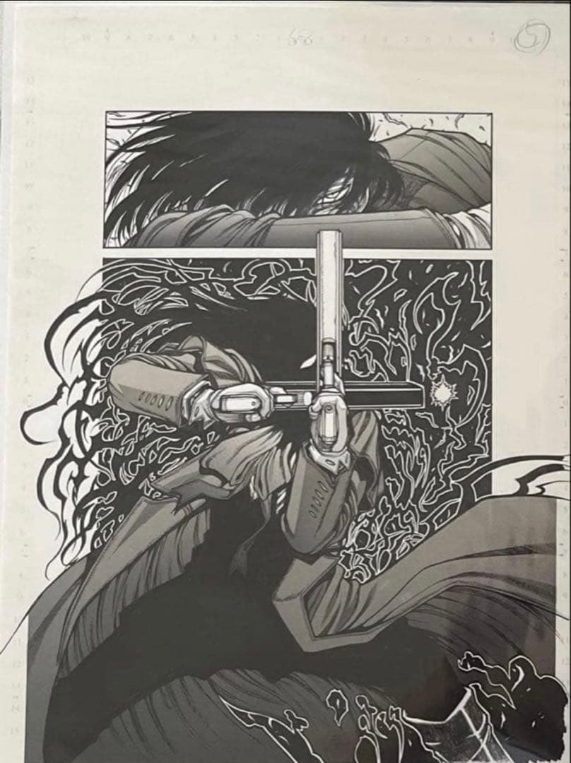 ヘルシング複製原稿D　平野耕太大博覧会　原画展 アーカード&アンデルセン