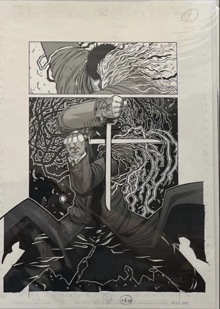 ヘルシング複製原稿D　平野耕太大博覧会　原画展 アーカード&アンデルセン