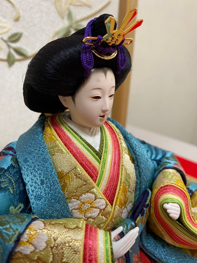 東京久月　人形師　光園作　雛人形　親王飾り・作家者・お子様の名前プレート付