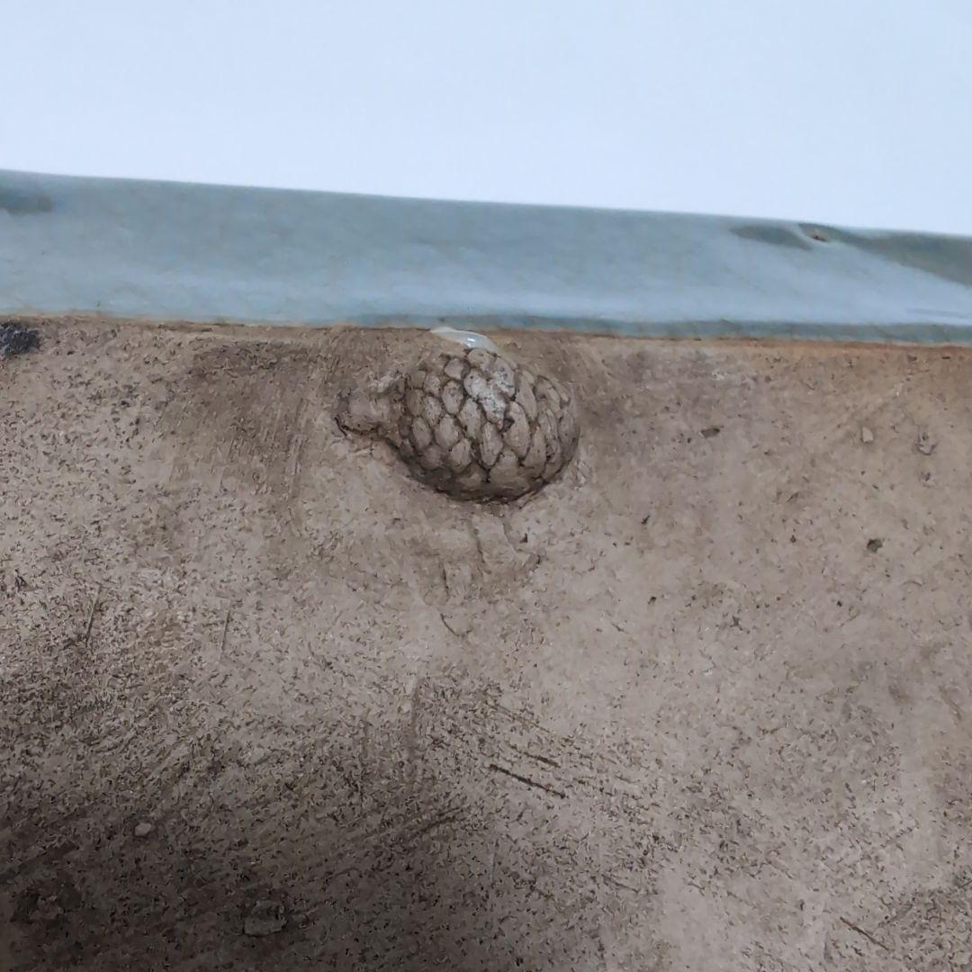 【骨董品】白磁鶴紋四方皿　菓子器