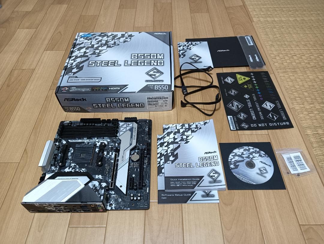 ASRock B550M STEEL LEGEND マザーボード（付属品あり）