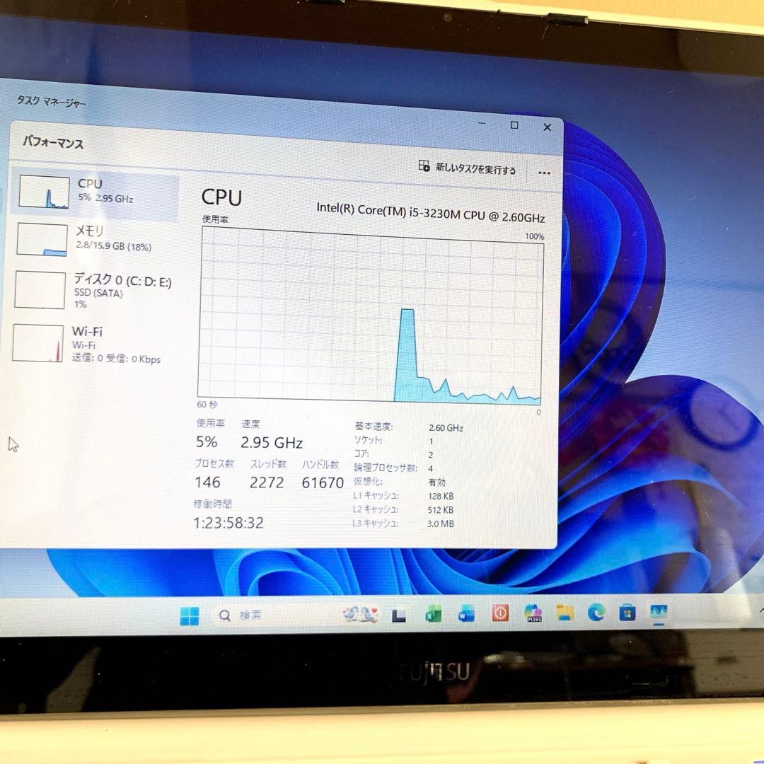 富士通タッチパネルi5/16\SSD480GB新品 office2024