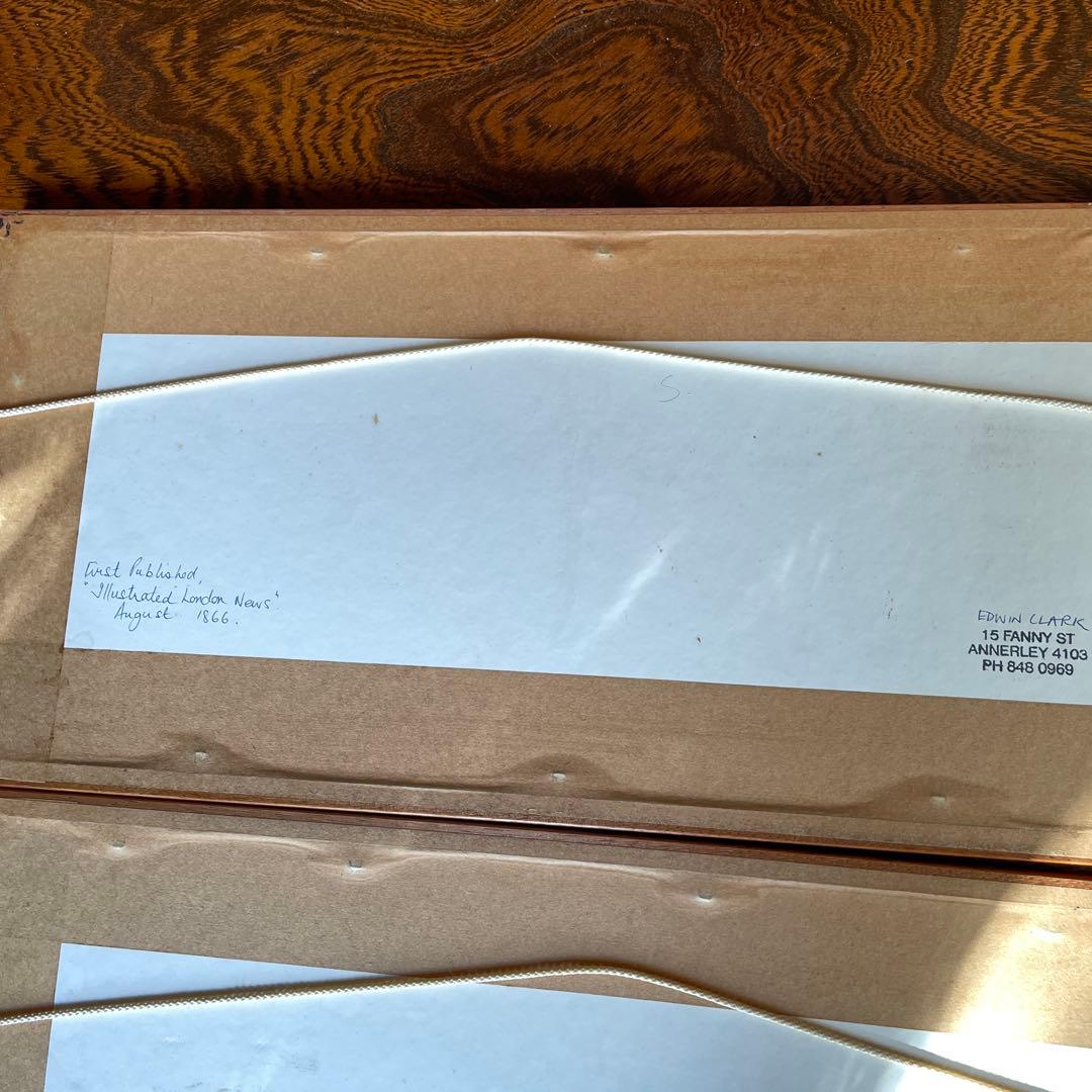 AUSTRALIA BRISBANE1864年・1866年 風景画セット