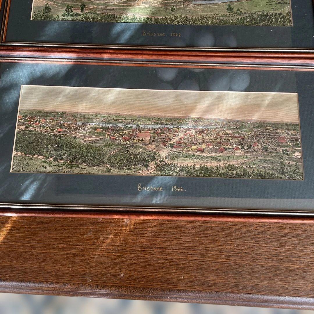 AUSTRALIA BRISBANE1864年・1866年 風景画セット