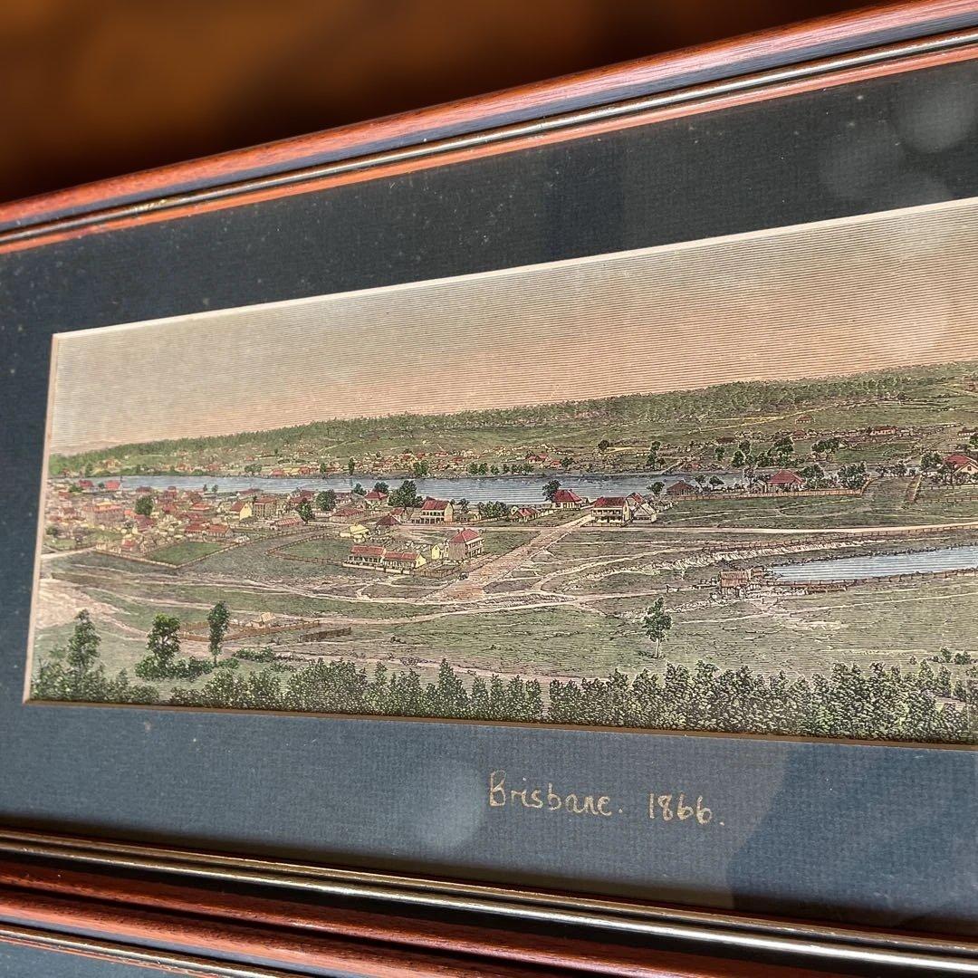 AUSTRALIA BRISBANE1864年・1866年 風景画セット