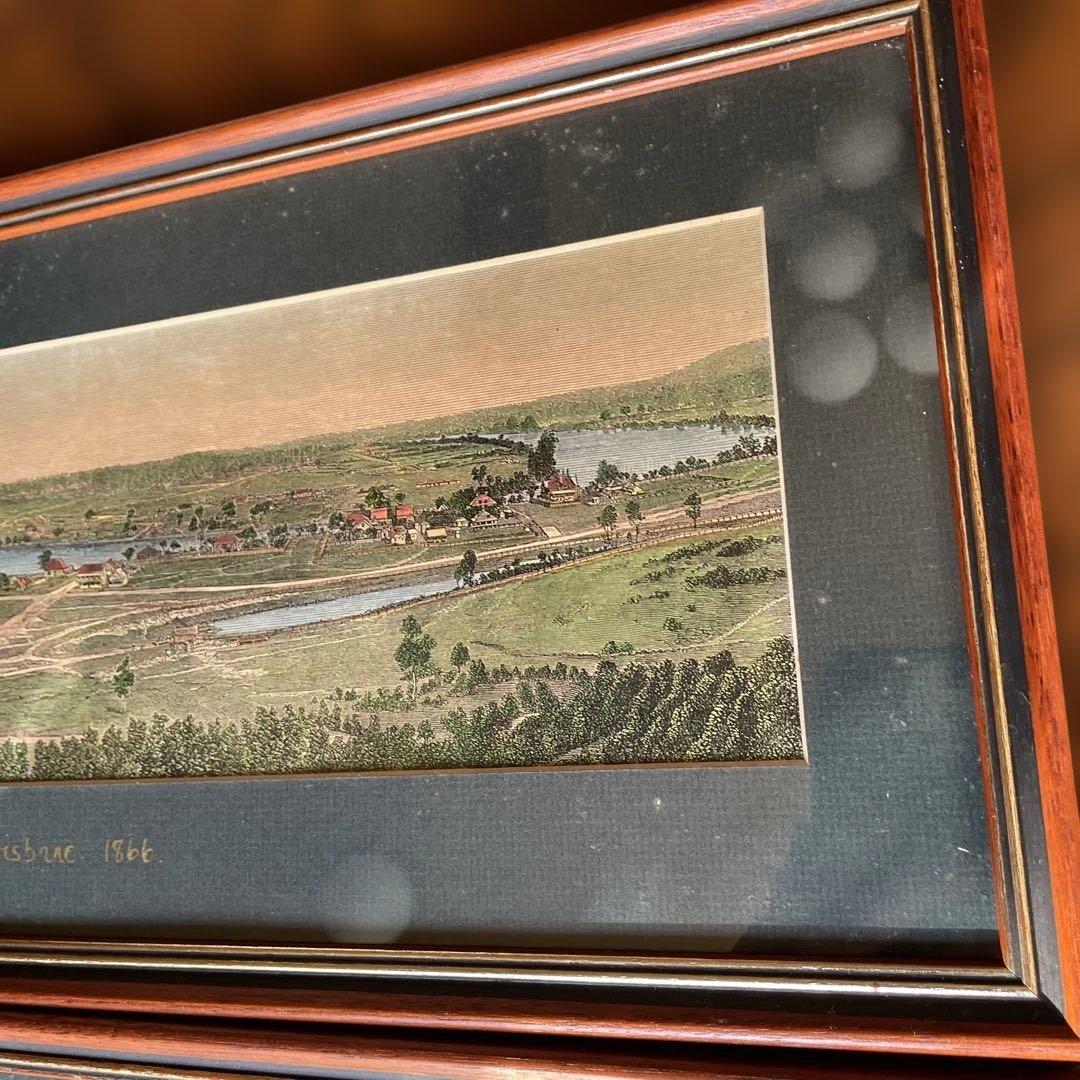AUSTRALIA BRISBANE1864年・1866年 風景画セット
