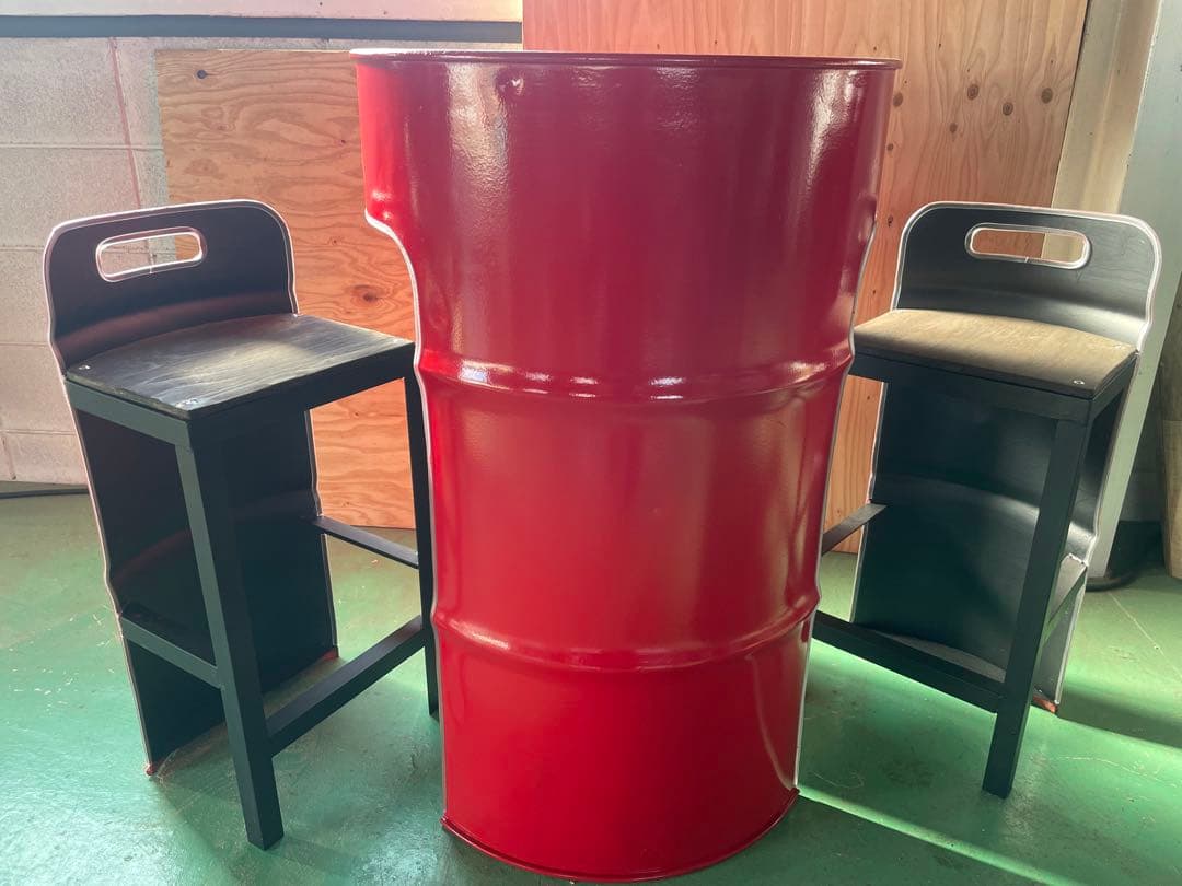 ドラム缶チェアー＆テーブル