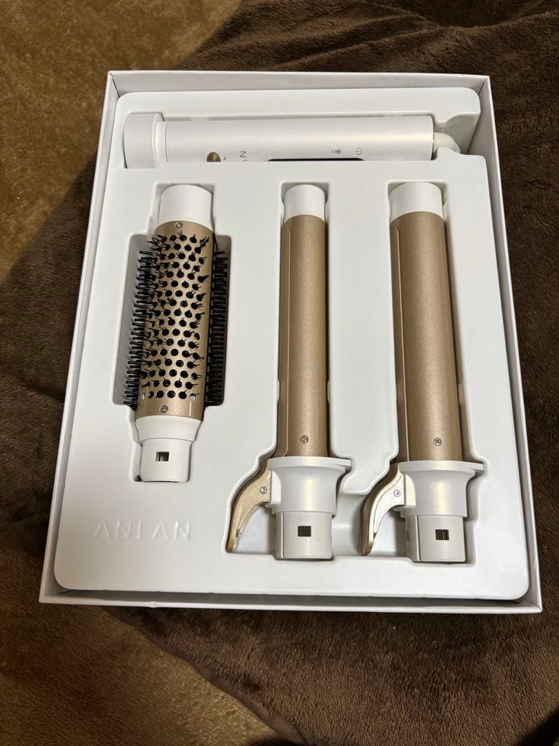 ANLAN 3IN1オートカールアイロン ヘアアイロン