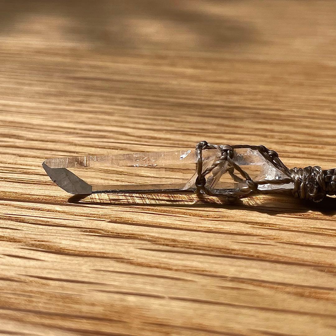 ヒマラヤ水晶 マカルー産 ＊ マクラメペンダント ネックレス ③