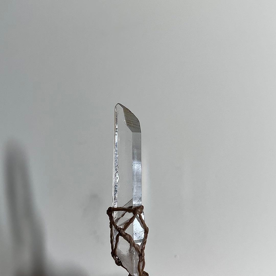 ヒマラヤ水晶 マカルー産 ＊ マクラメペンダント ネックレス ③