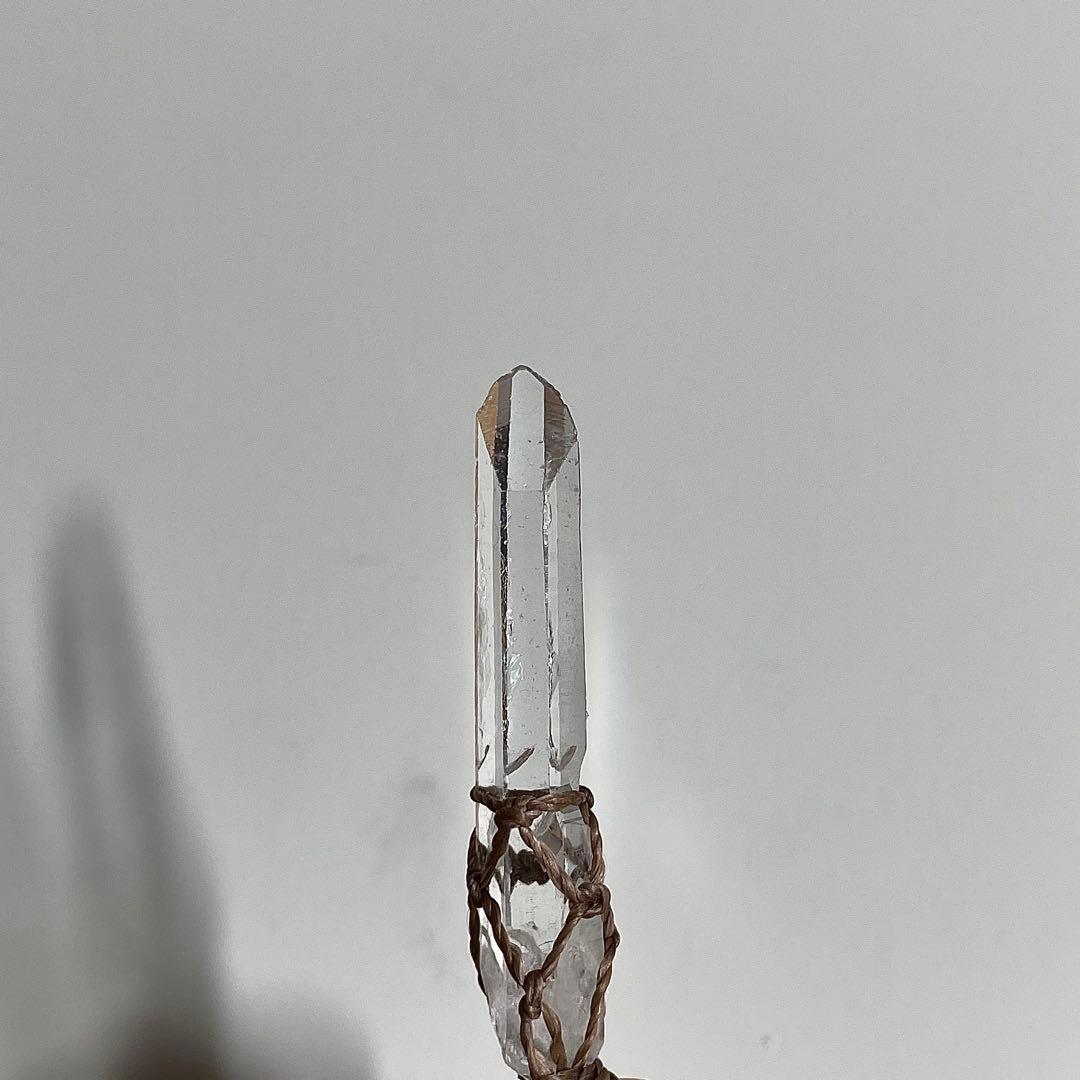 ヒマラヤ水晶 マカルー産 ＊ マクラメペンダント ネックレス ③