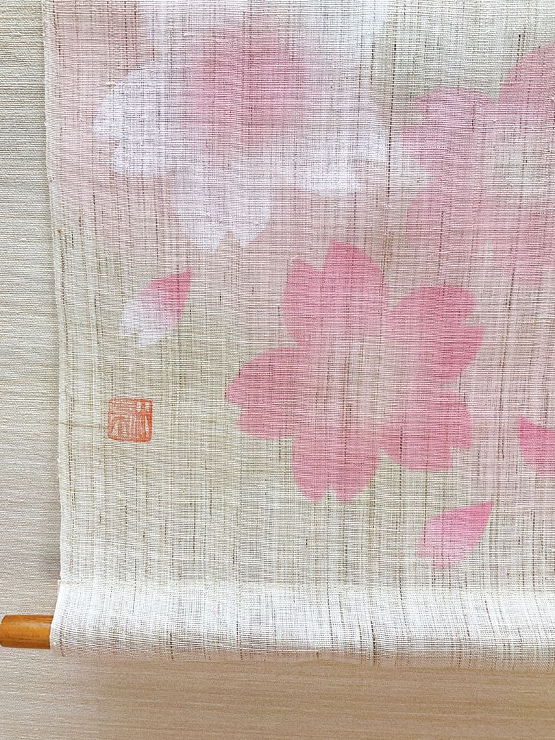 お雛様【凛桜立ち雛】本麻タペストリー 親王飾り お雛様壁飾り ひな祭り 未使用品