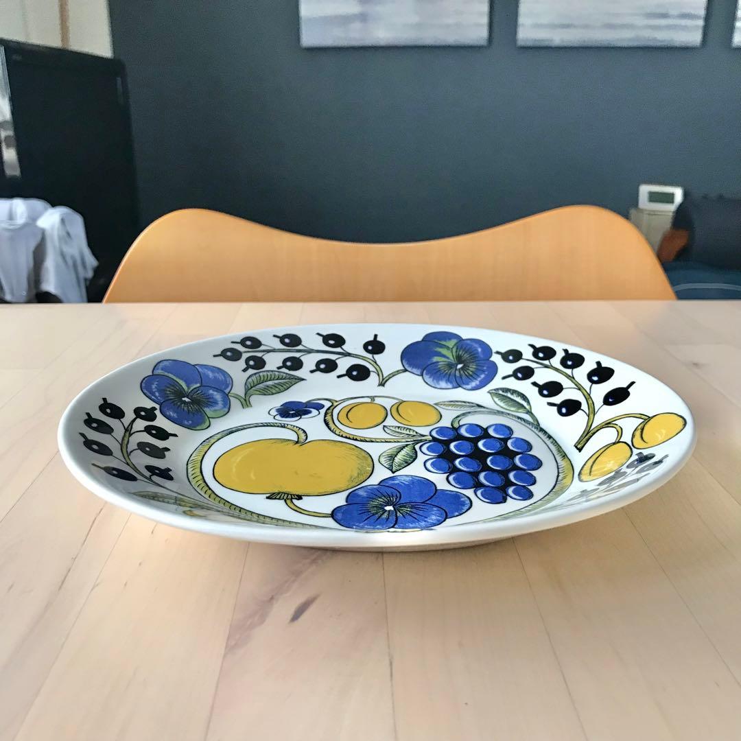 アラビア　パラティッシ　オーバル　プレート　21cm　カラー　旧ロゴ　廃盤　レア