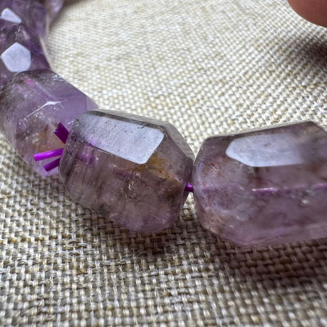 【710033】スーパーセブン タンブル型 10mm*14mm ブレスレット