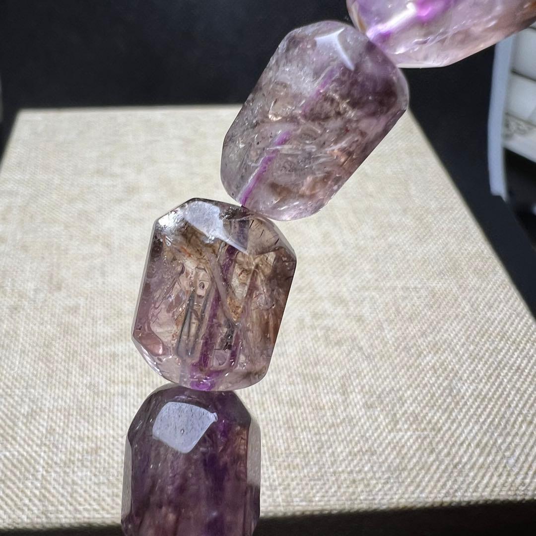 【710033】スーパーセブン タンブル型 10mm*14mm ブレスレット