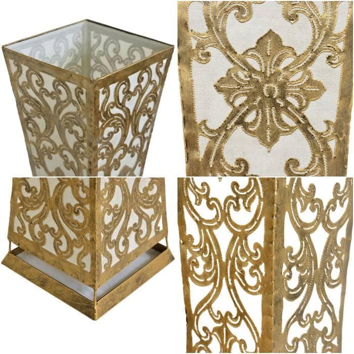 訳あり アジアン照明 ２灯式 アイアン モロッコ フロアランプ 角柱