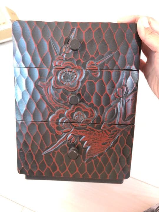 木彫り　小物入れ