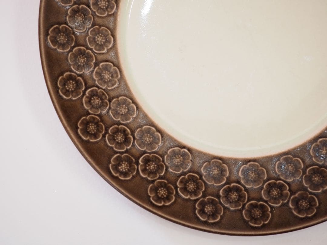 デンマーク　クイストゴー　ウンブラ　ブラウン　アズール　21cmプレート