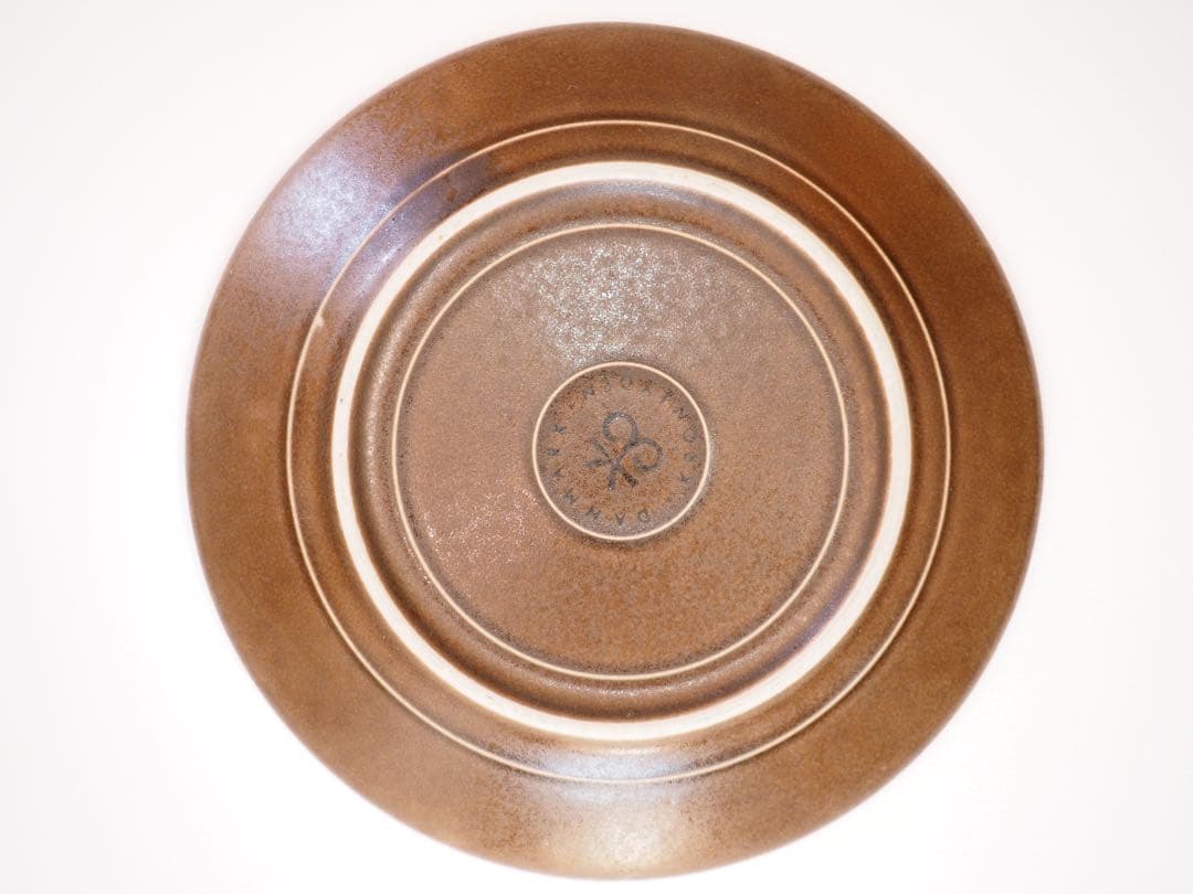 デンマーク　クイストゴー　ウンブラ　ブラウン　アズール　21cmプレート