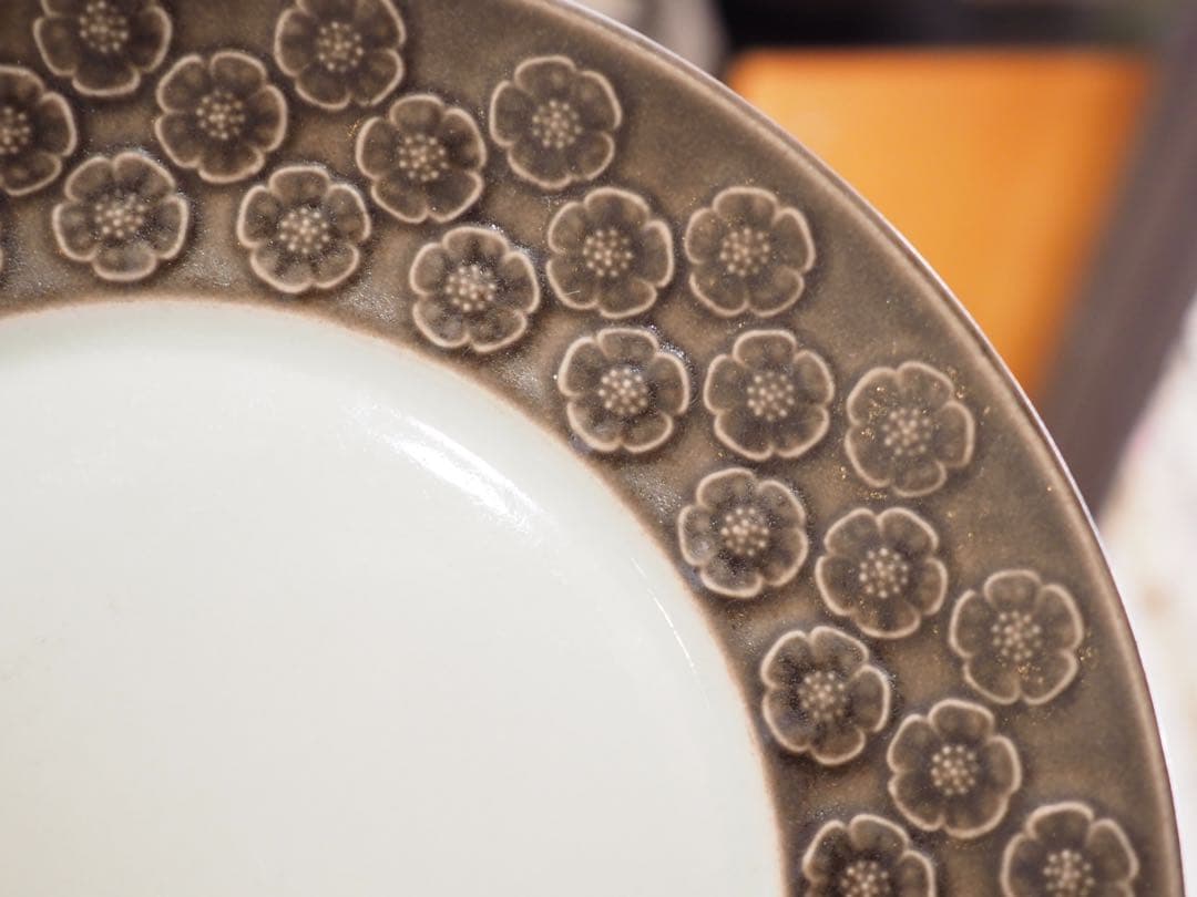 デンマーク　クイストゴー　ウンブラ　ブラウン　アズール　21cmプレート