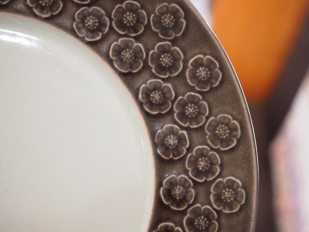 デンマーク　クイストゴー　ウンブラ　ブラウン　アズール　21cmプレート