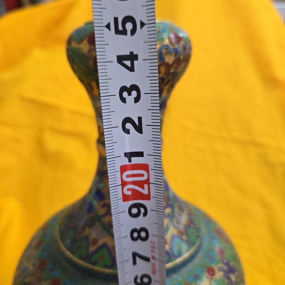 レトロ 中国美術 七宝焼き 花瓶