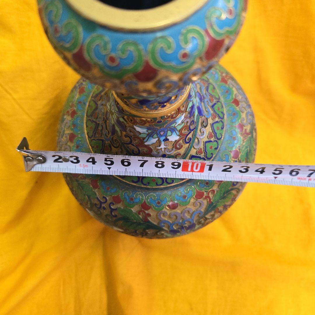 レトロ 中国美術 七宝焼き 花瓶