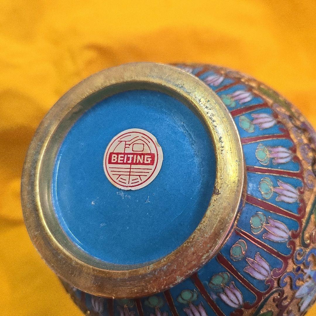 レトロ 中国美術 七宝焼き 花瓶