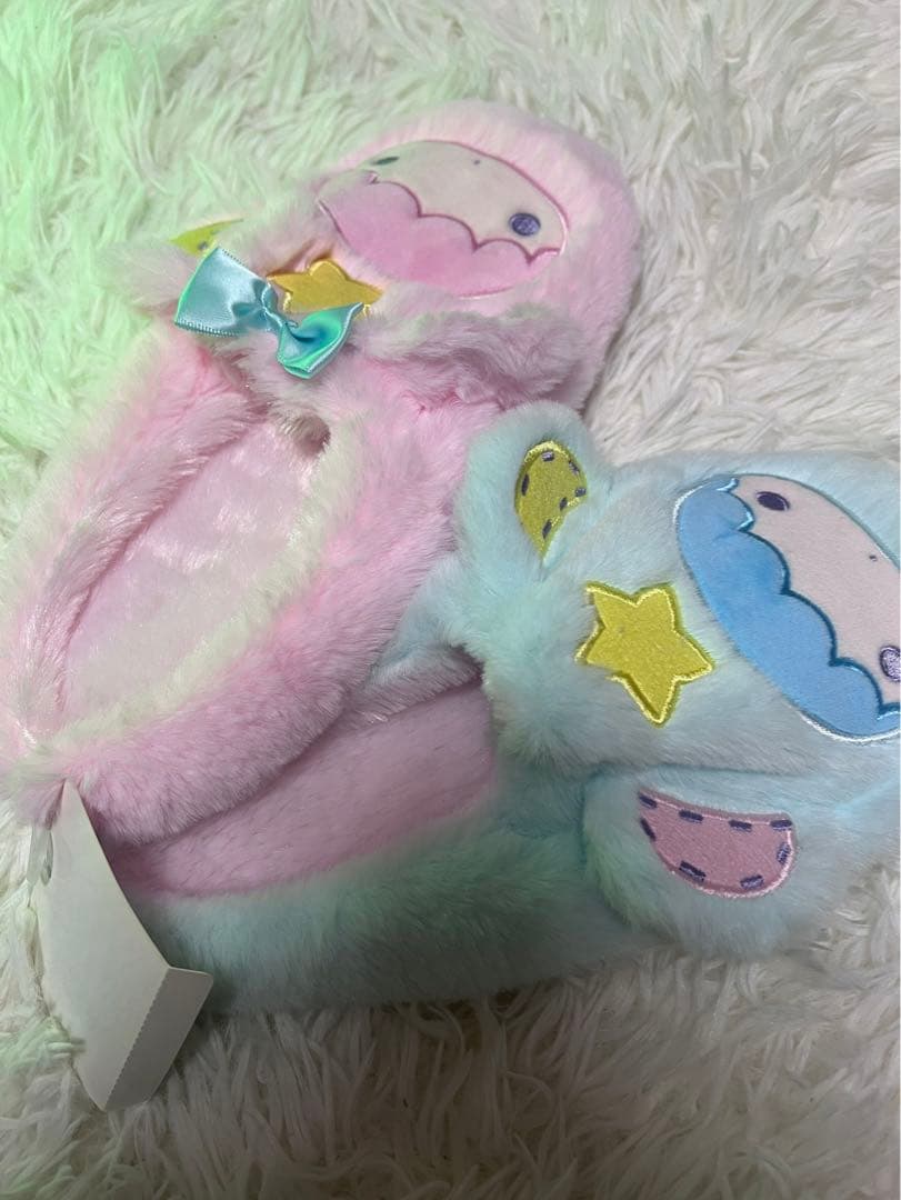 サンリオ★ リトルツインスターズ キキララ パフポフ スリッパ