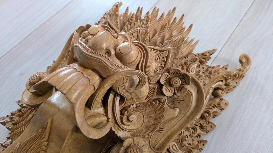 バリ島 木彫 仮面（Rangda / ランダ） 壁掛け