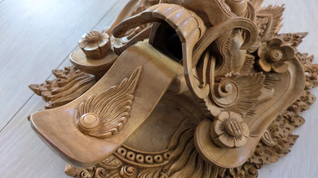 バリ島 木彫 仮面（Rangda / ランダ） 壁掛け