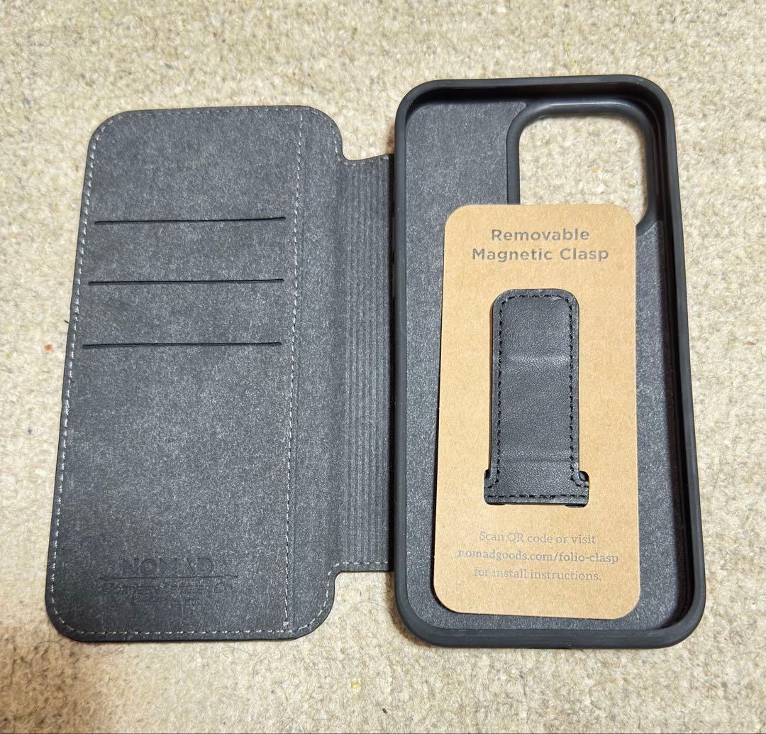 iPhone15 Pro MAX用 NOMAD手帳型レザーケース