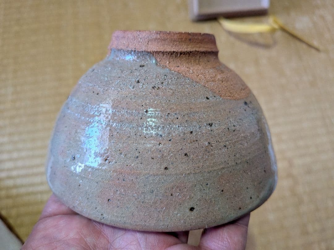 西岡小十　絵唐津　茶碗　無傷・未使用