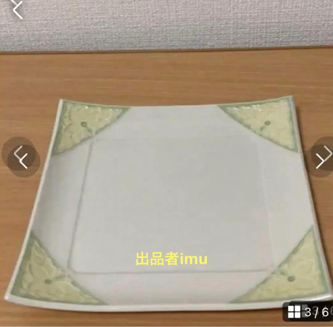 清水焼　松本石亭　高麗角皿(五枚)