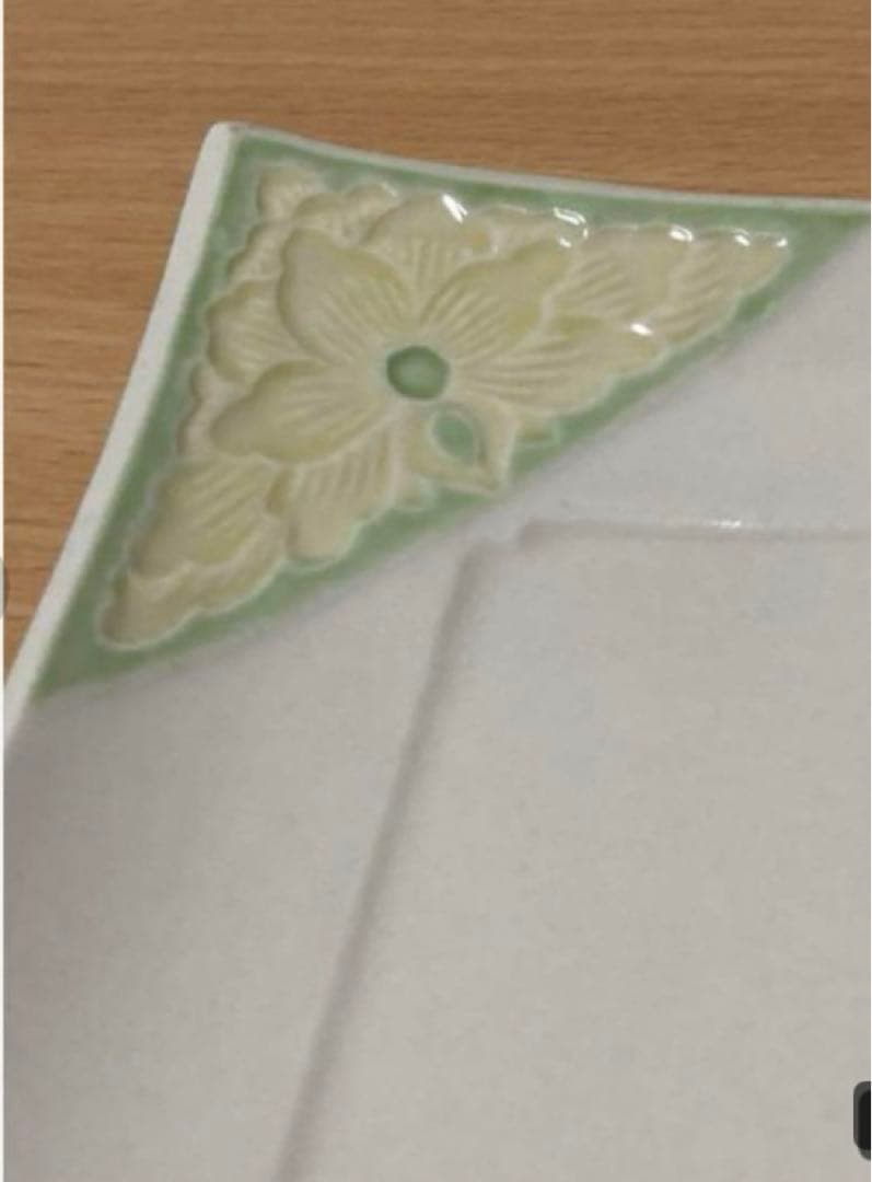 清水焼　松本石亭　高麗角皿(五枚)