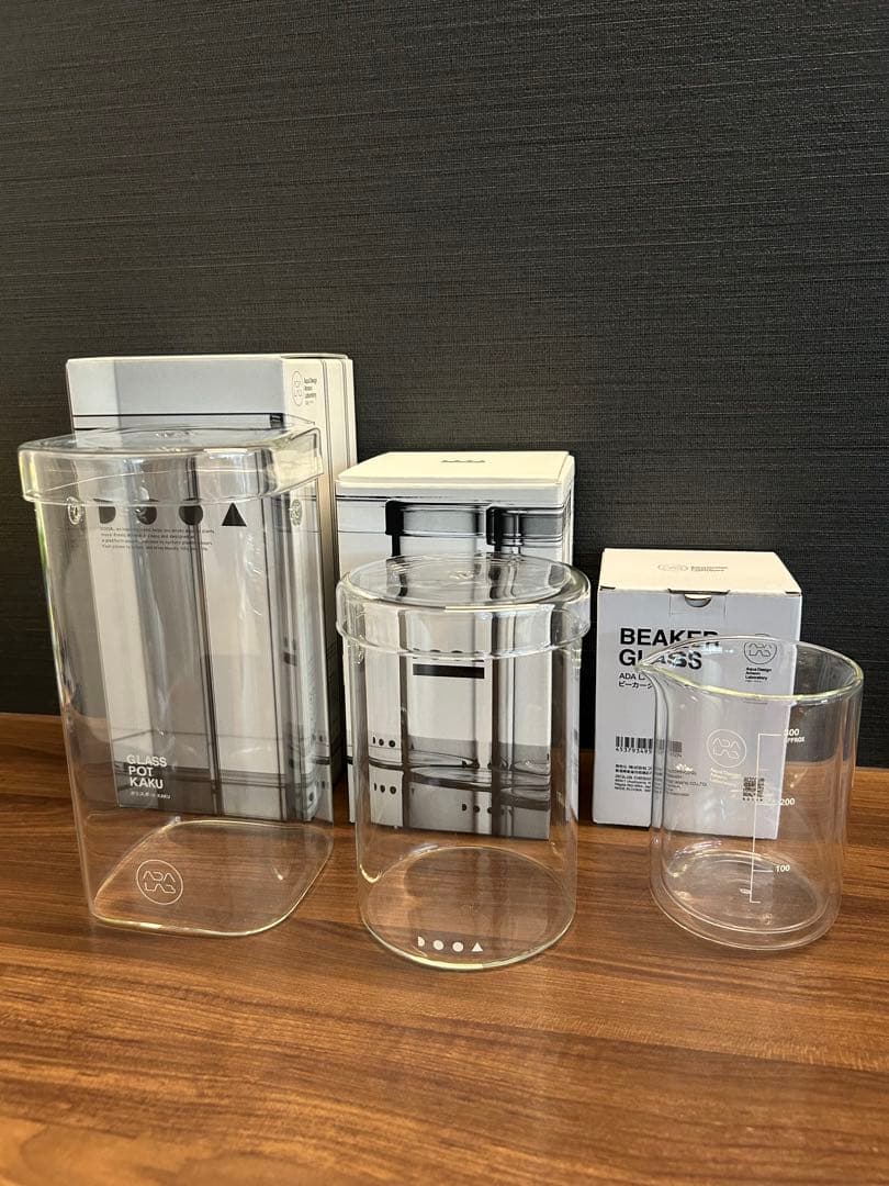 ADA アクアデザインアマノ　ガラスポット　ビーカー　セット売り