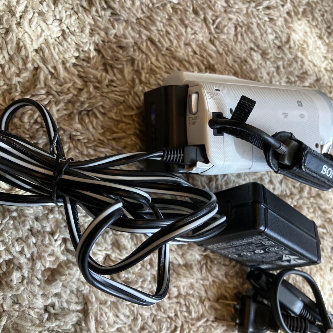 SONY HDR CX485 ホワイト ハンディカムビデオカメラ