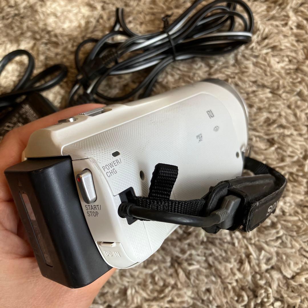 SONY HDR CX485 ホワイト ハンディカムビデオカメラ