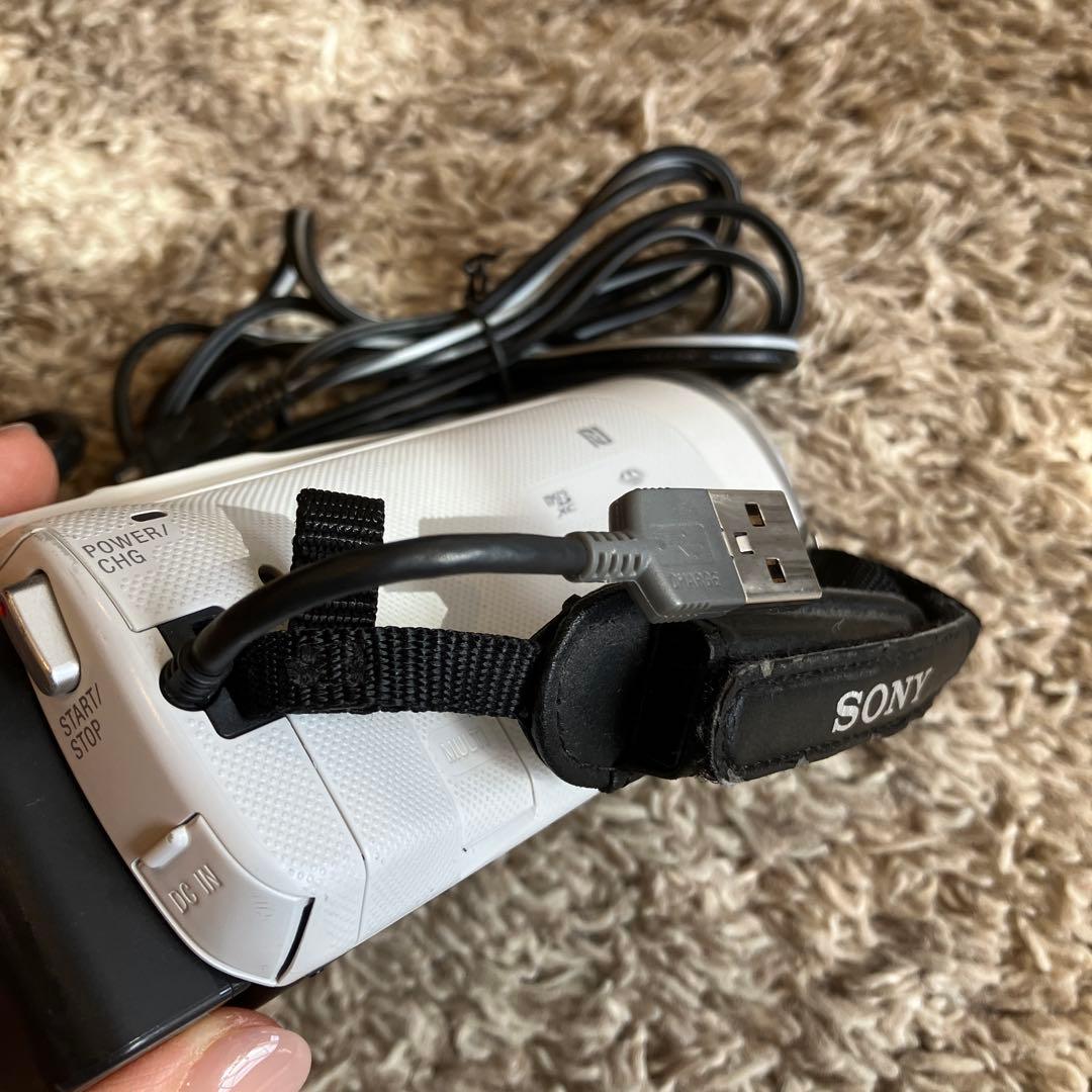 SONY HDR CX485 ホワイト ハンディカムビデオカメラ
