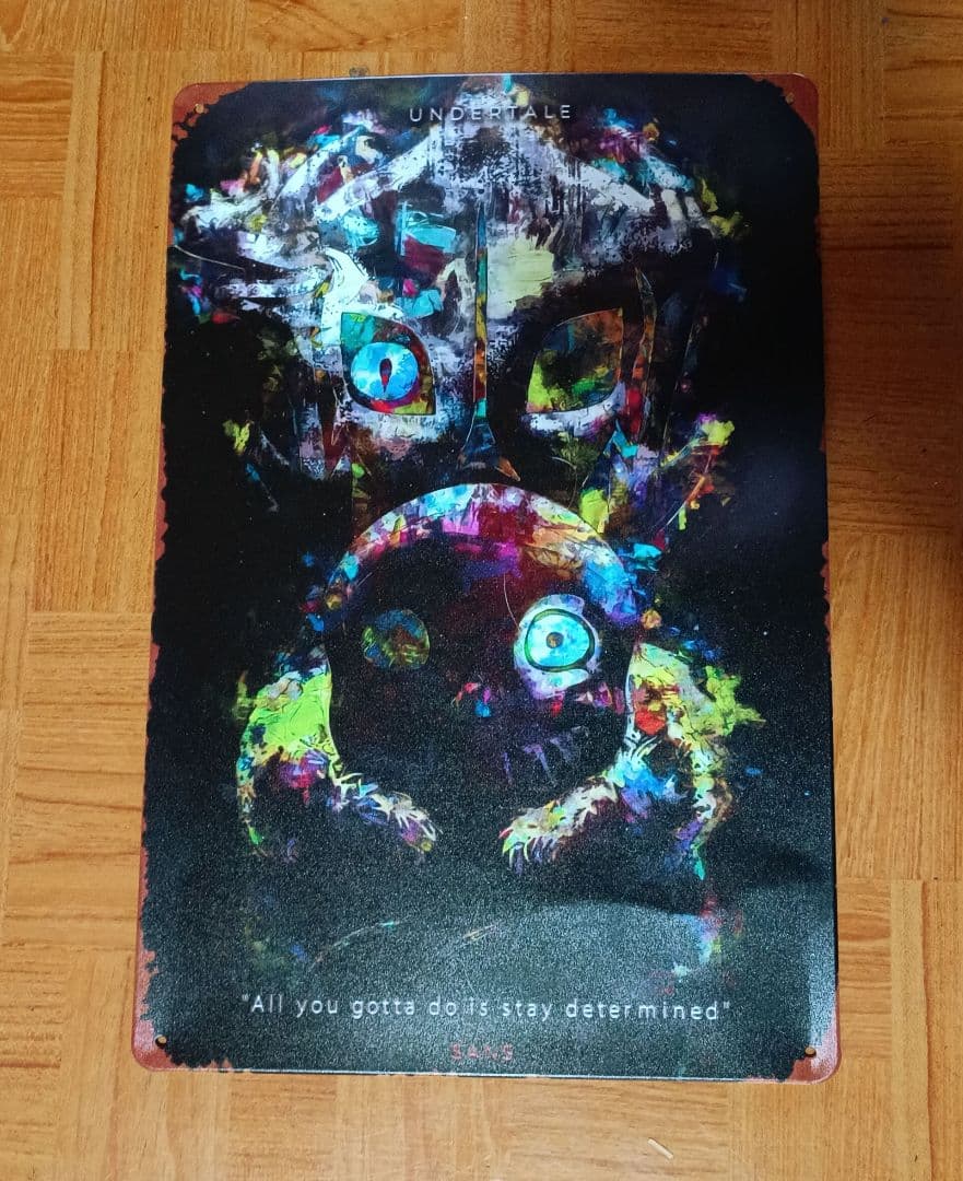 サンズ　壁掛けゲームポスター　UNDERTALE SANS♪凹みあり