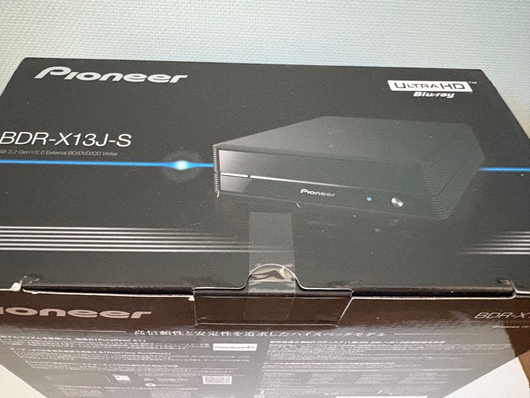 新品　未開封　Pioneer BDR-X13J-S 外付けBlu-rayドライブ