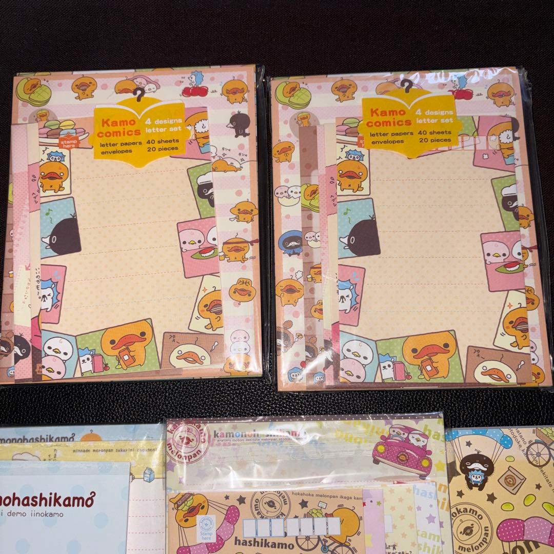 サンエックス　かものはしかも。　メモ用紙セット レターセット　シール