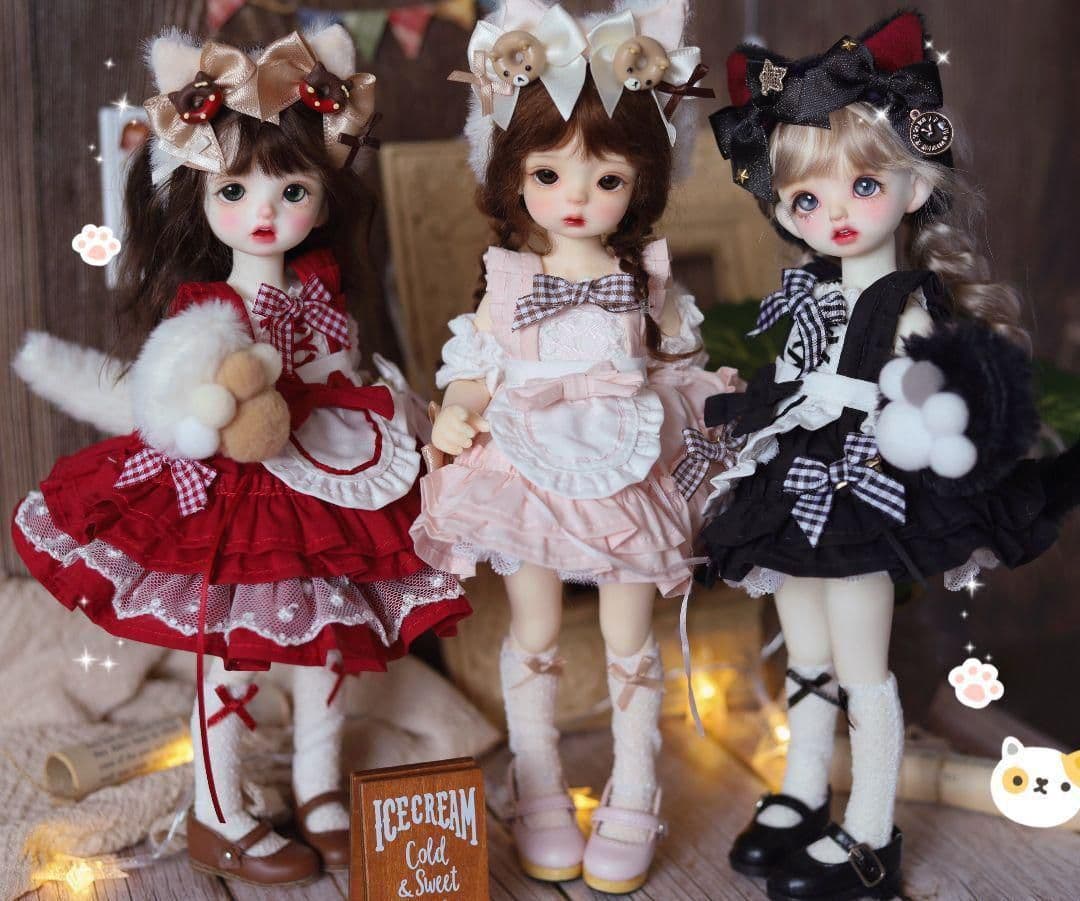 TH13　BJD 衣装 日常 洋服　1/6　ドール 10点セット　ハンドメイ