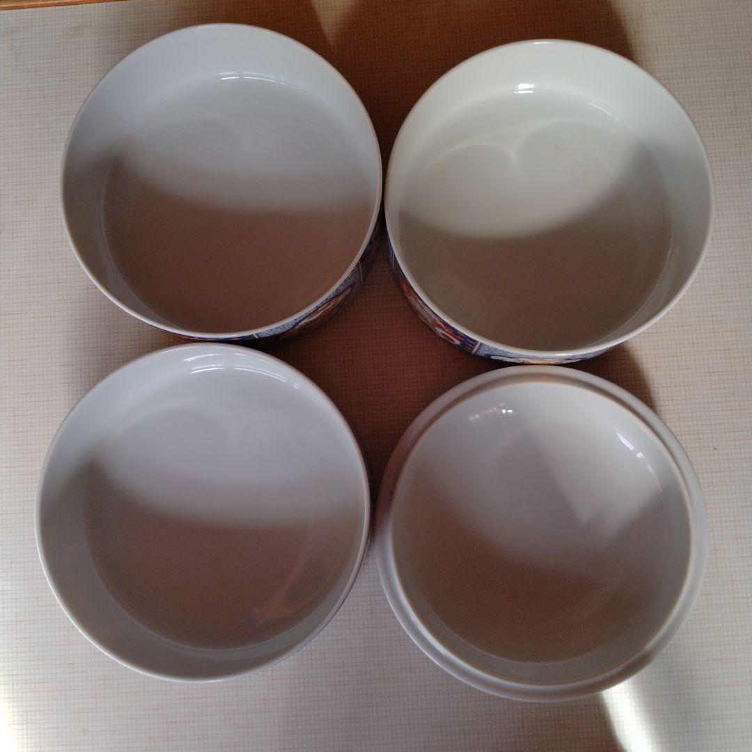 古伊万里写 三段重　おせち料理　庫山窯　青色模様