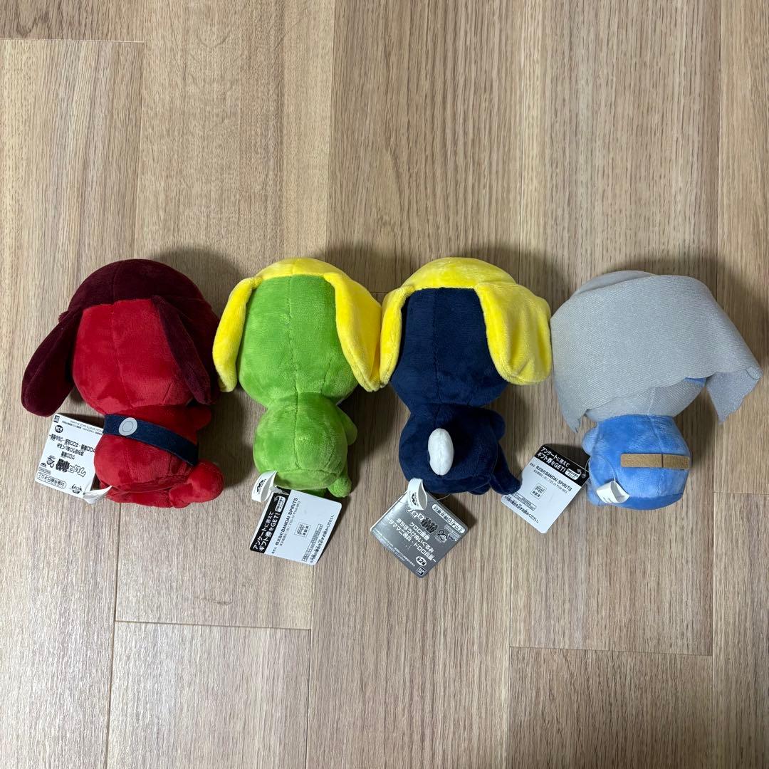 【新品・最安値】ケロロ軍曹 まちぼうけぬいぐるみ 4点セット 非売品 プライズ