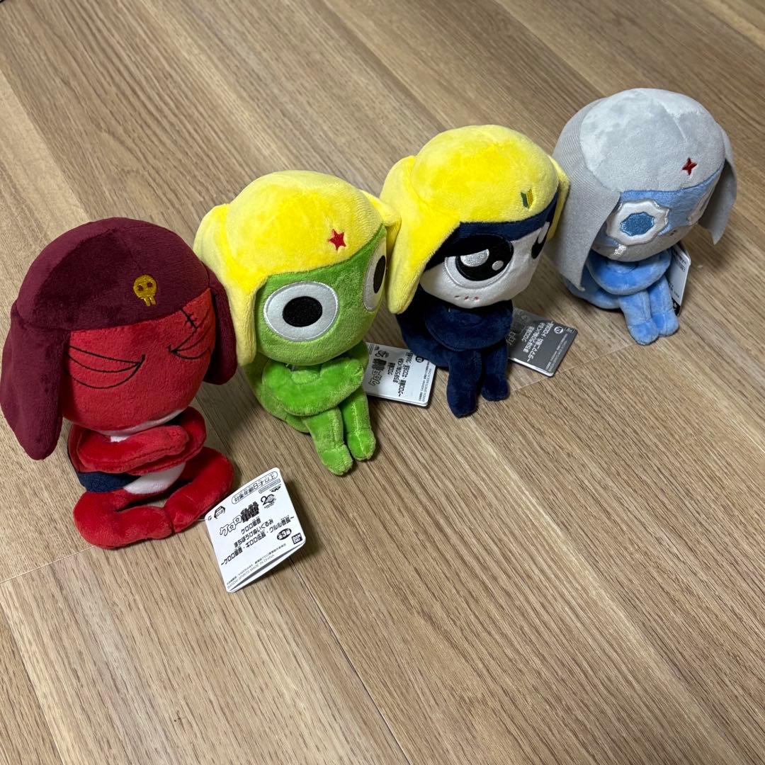 【新品・最安値】ケロロ軍曹 まちぼうけぬいぐるみ 4点セット 非売品 プライズ
