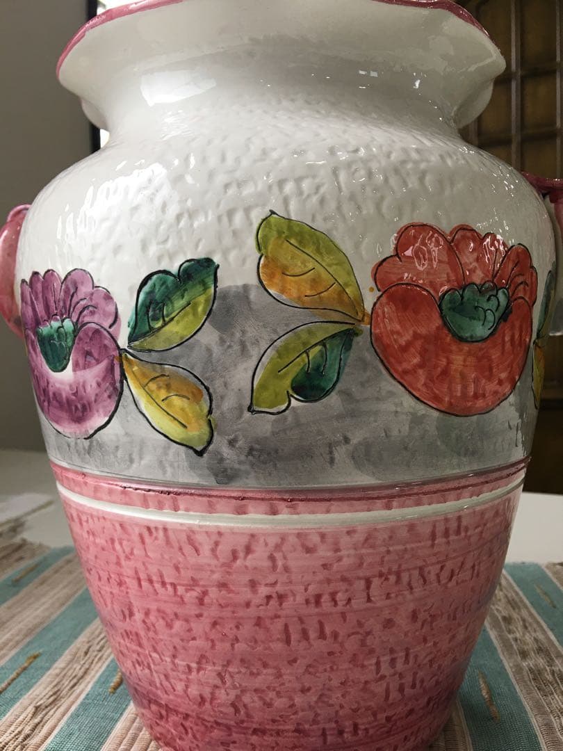 イタリア製　ITALY フラワーベース　花瓶　アンティーク