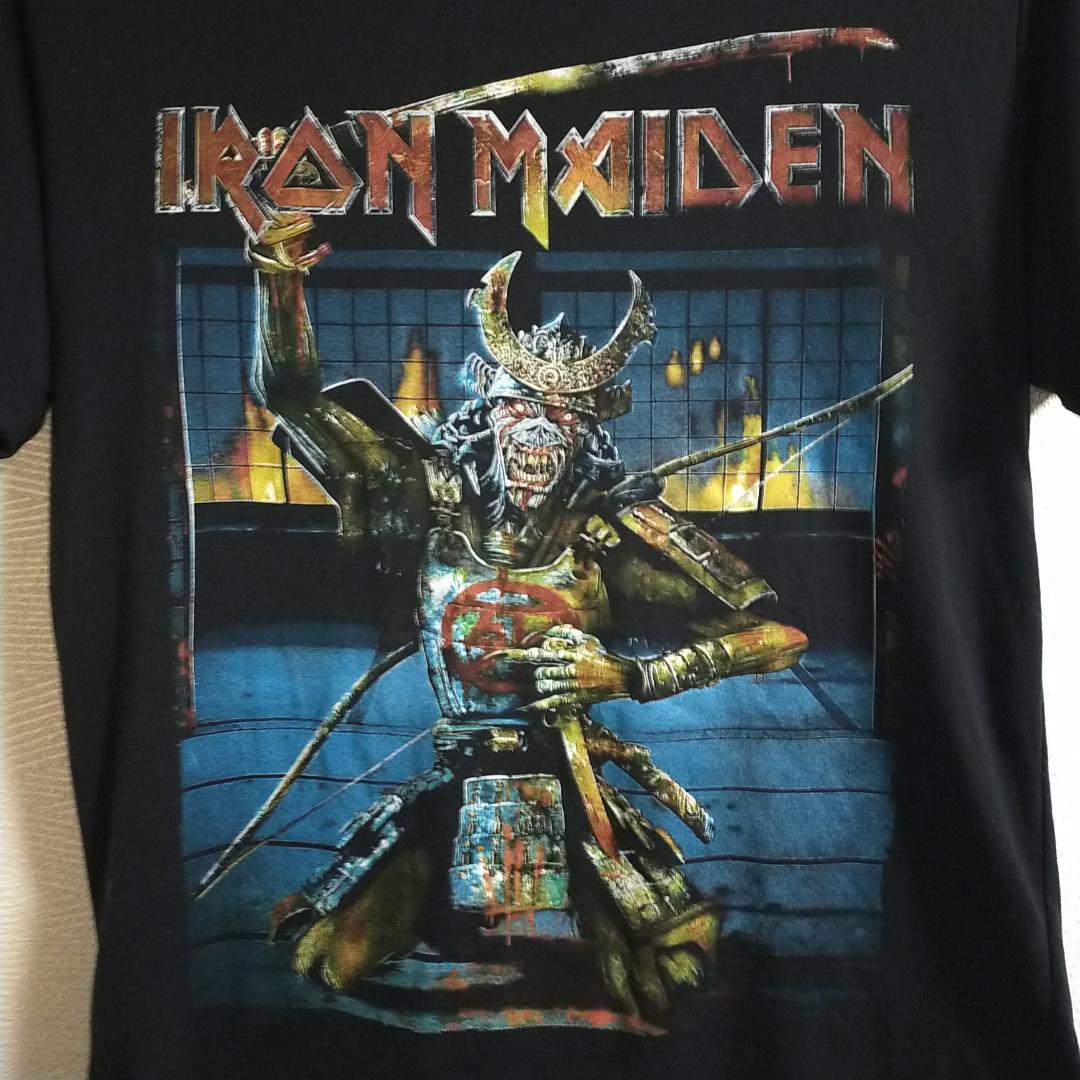 美品　iron maiden アイアンメイデン　戦術　Tシャツ　刀　エディ　XL