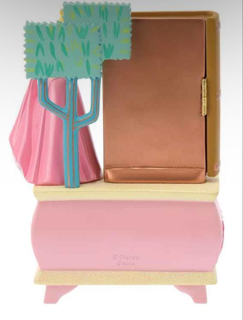 ディズニープリンセス　オーロラ姫　ドレッサー　　鏡　鍵　本　アクセサリーケース
